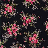Rose and Hubble Pink Roses Cotton Poplin Fabric
